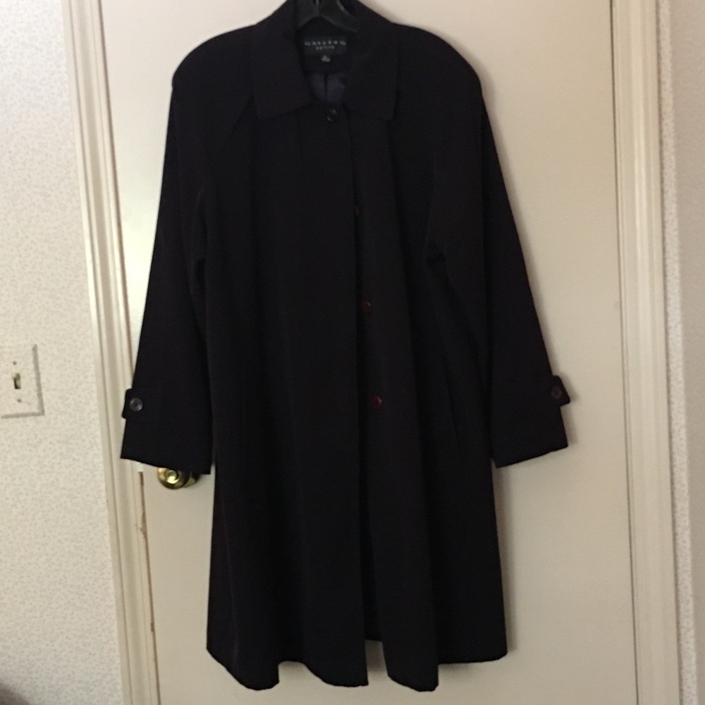 Women’s black below the knee coat